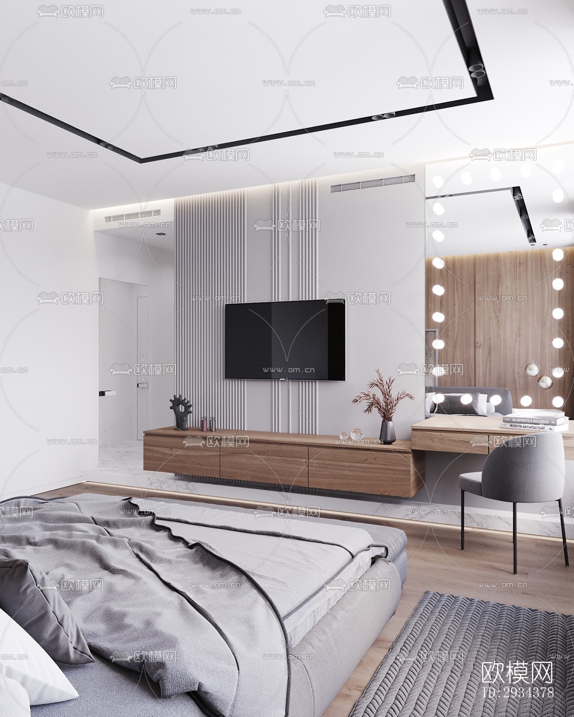 北欧平层效果图下载（渲染图5）