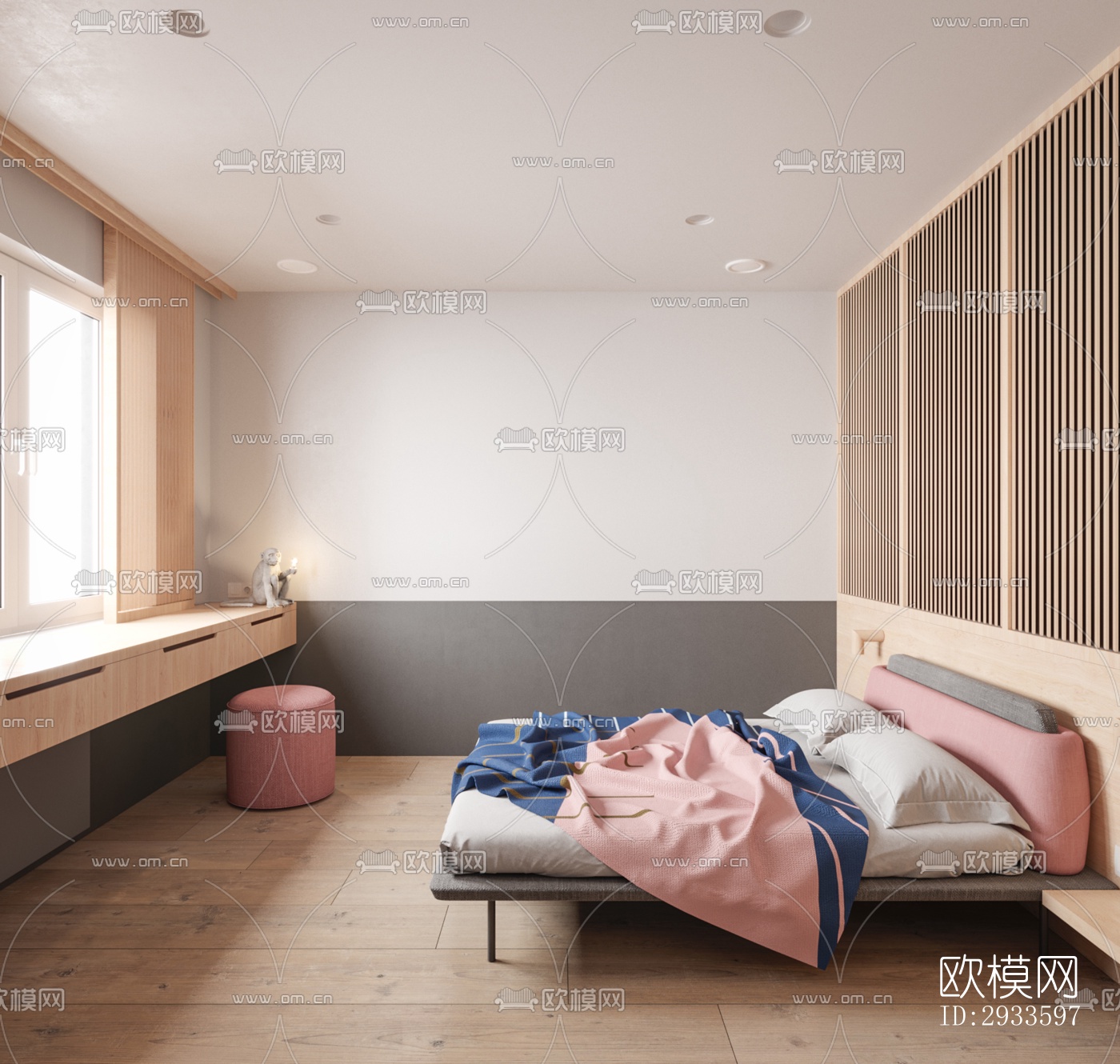 北欧公寓效果图下载（渲染图4）