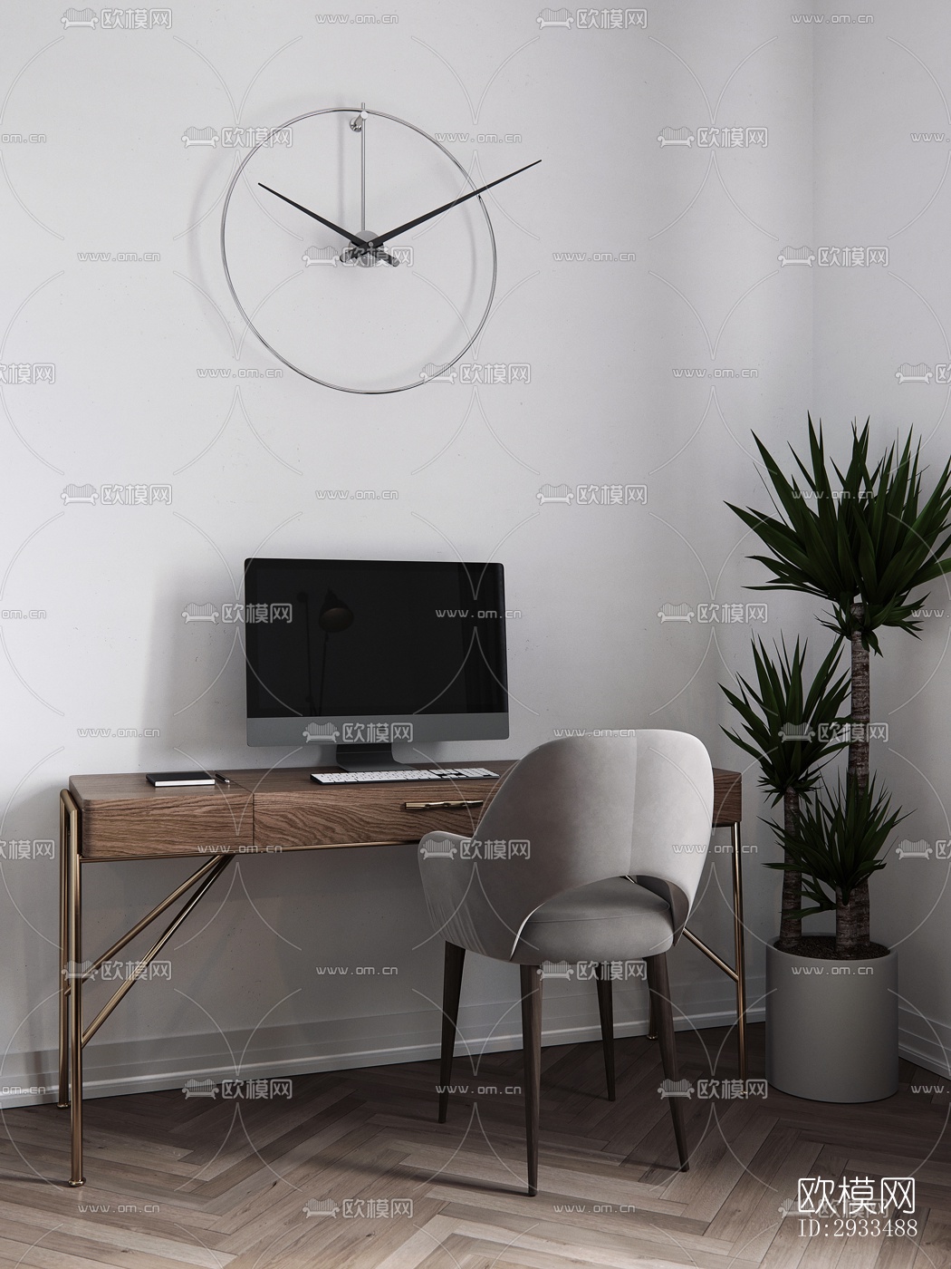 北欧公寓效果图下载（渲染图4）