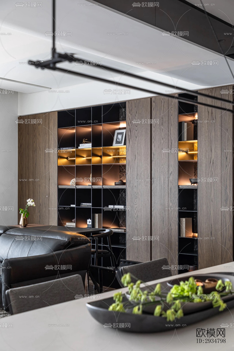 现代平层效果图下载（渲染图7）