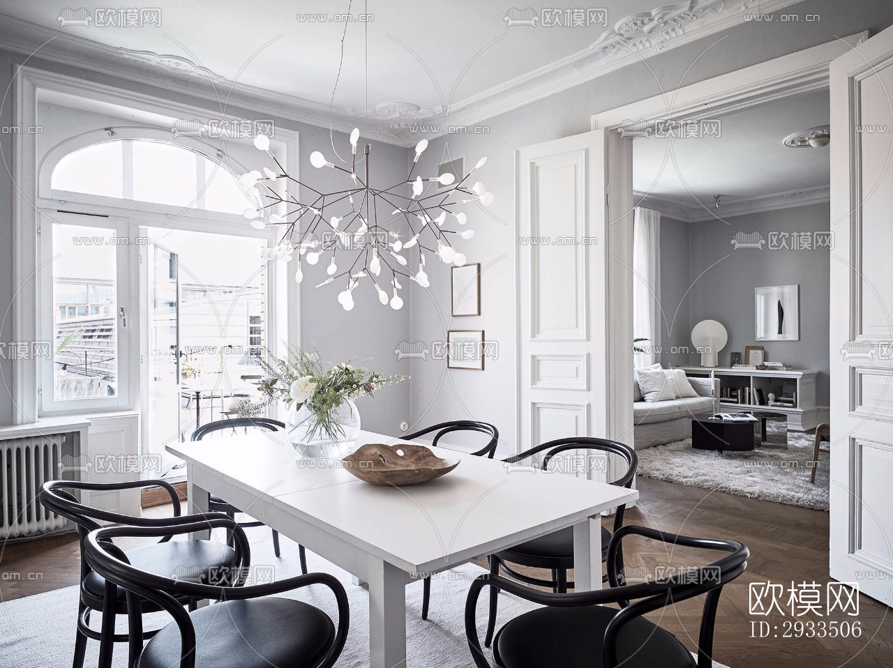 北欧公寓效果图下载（渲染图8）