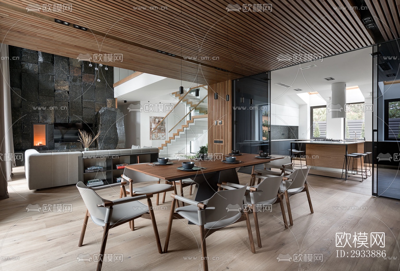 北欧别墅效果图下载（渲染图18）