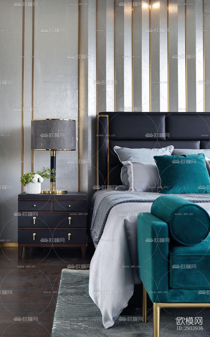 新中式别墅效果图下载（渲染图10）