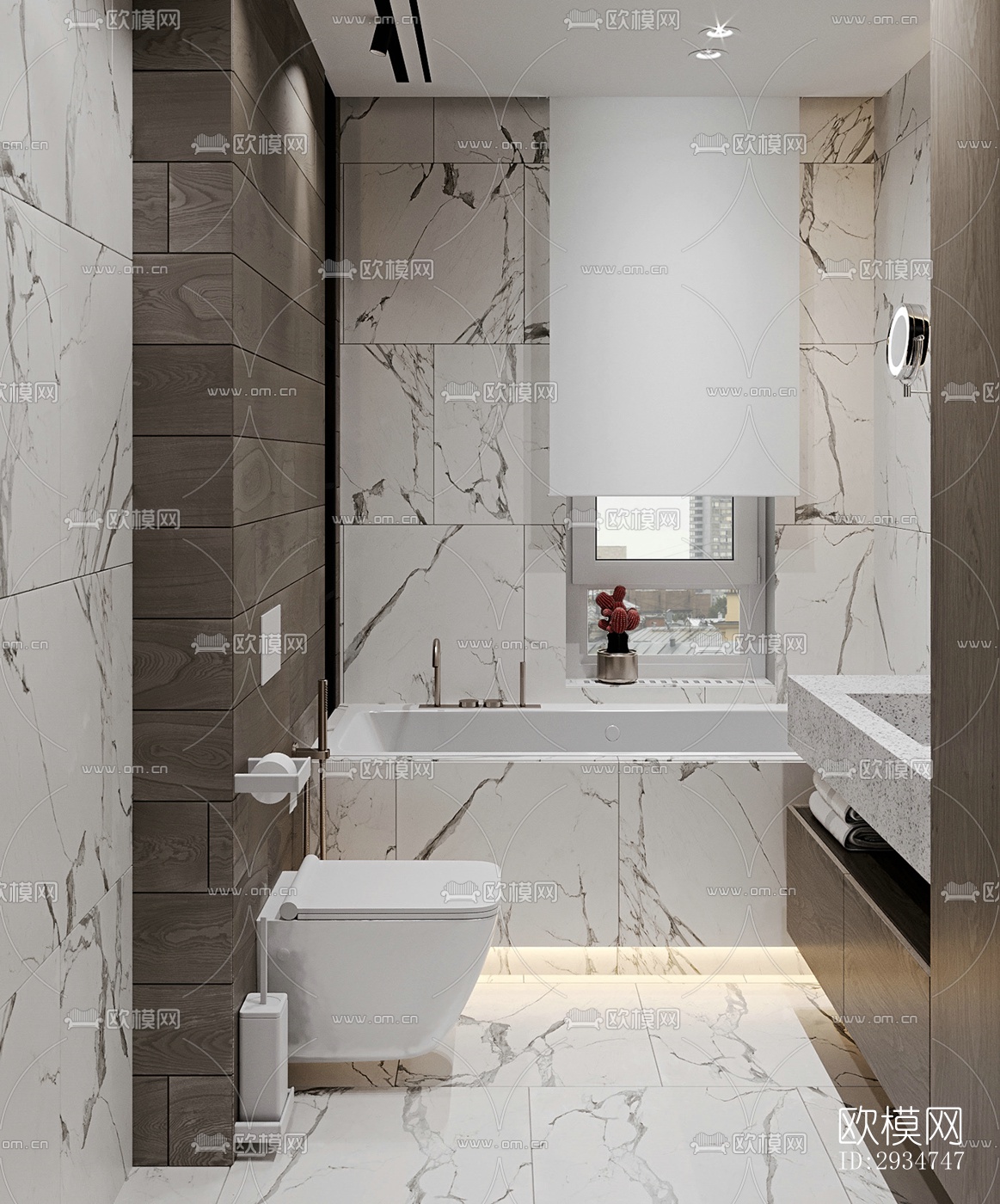 现代平层效果图下载（渲染图3）