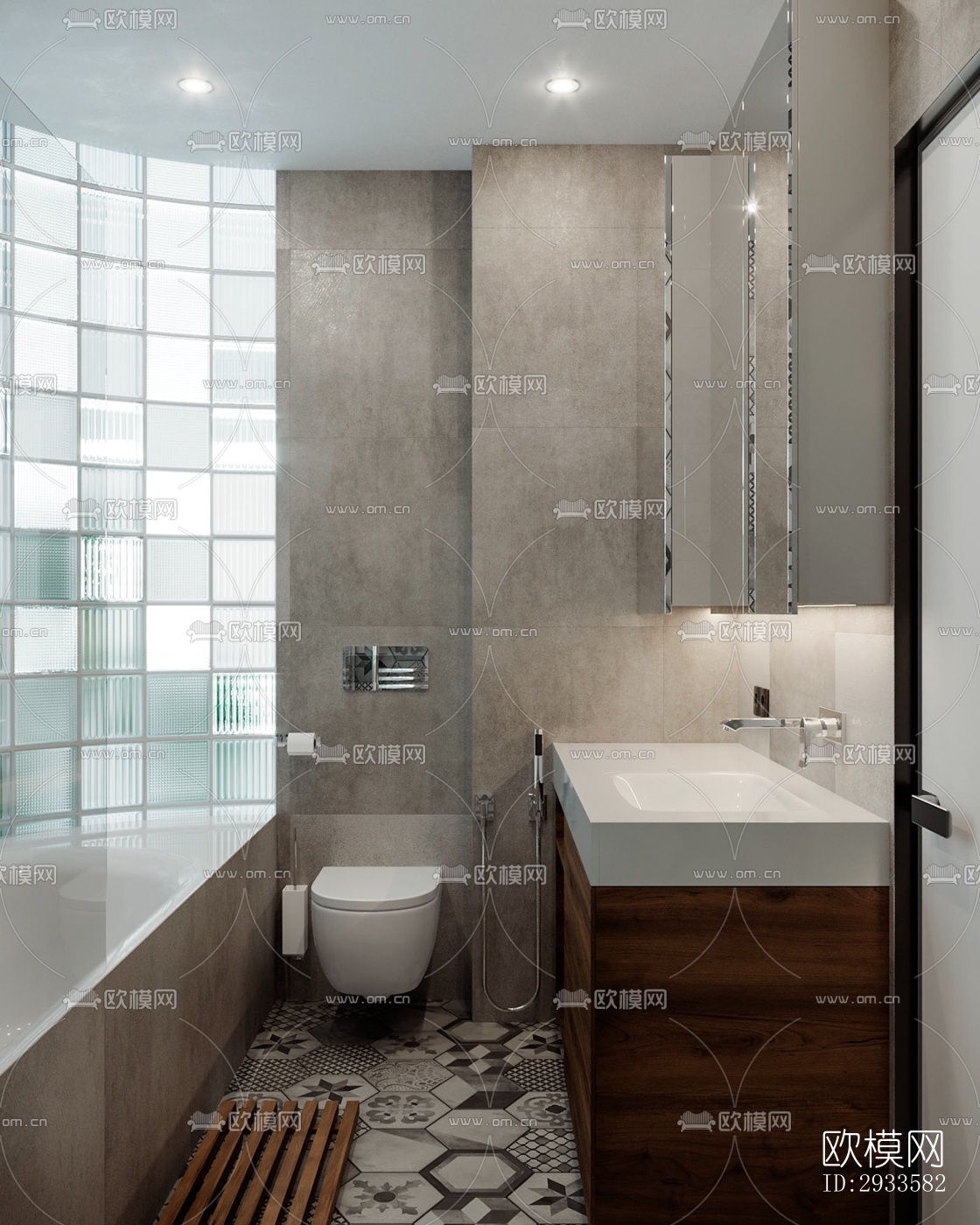 北欧公寓效果图下载（渲染图7）