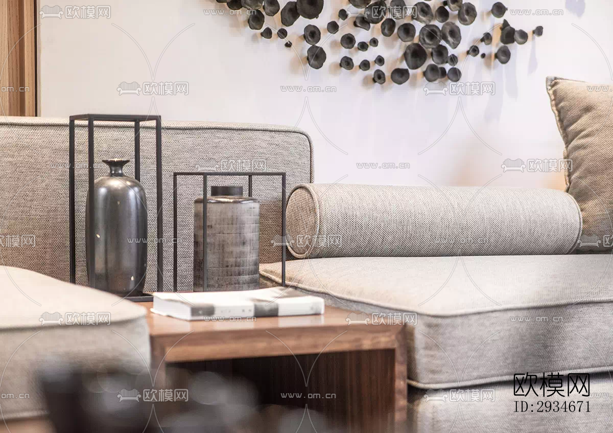 日式平层效果图下载（渲染图15）