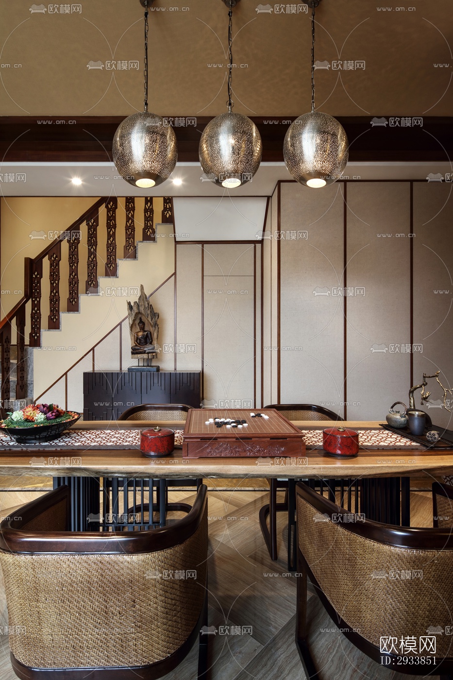 东南亚别墅效果图下载（渲染图2）