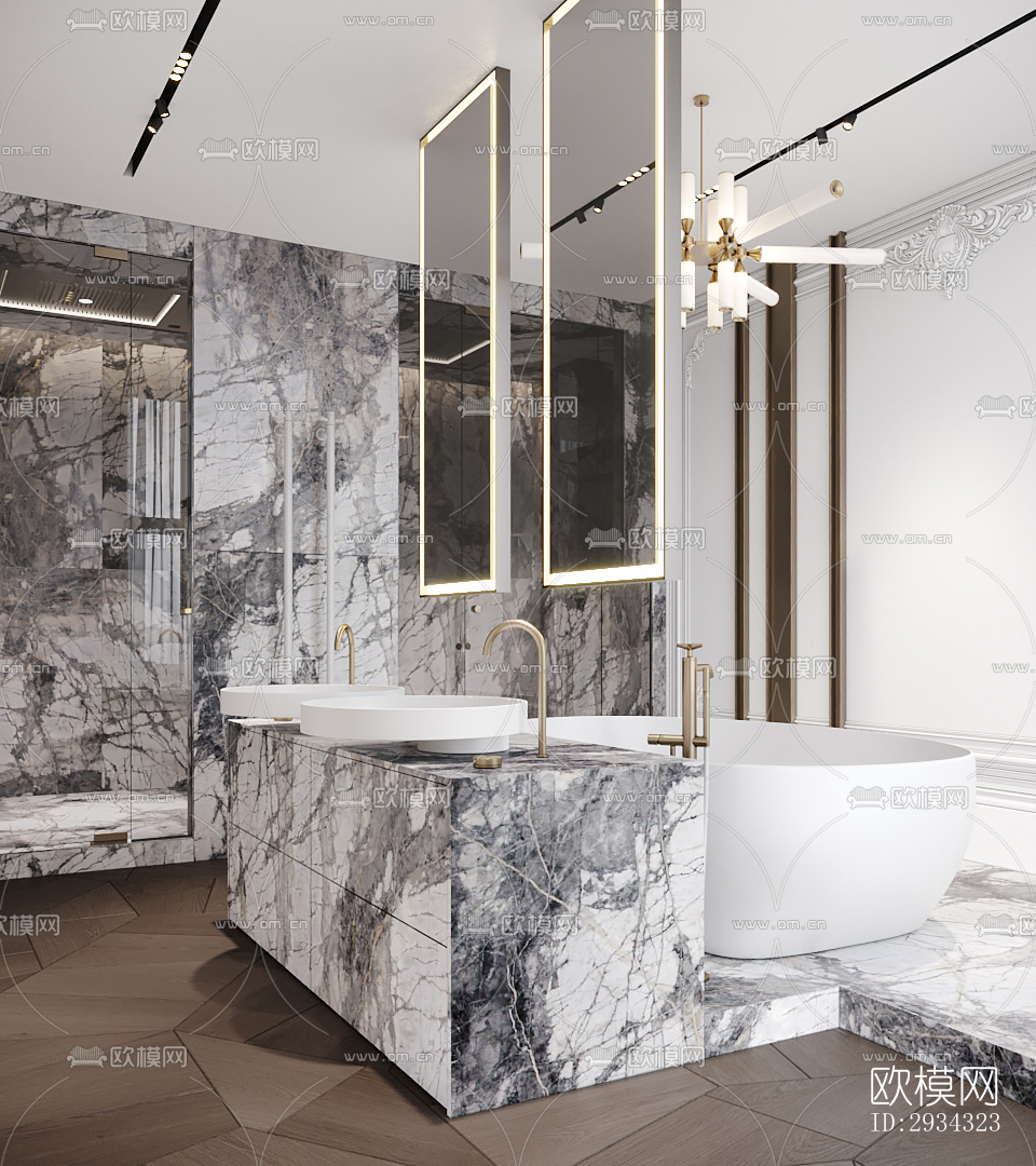 现代复式效果图下载（渲染图6）