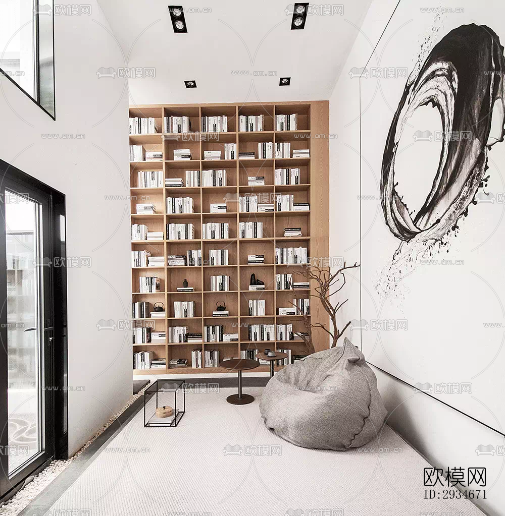 日式平层效果图下载（渲染图10）