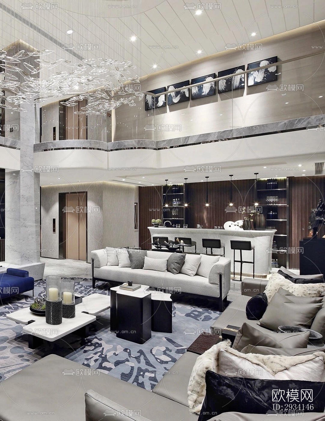 现代别墅效果图下载（渲染图12）