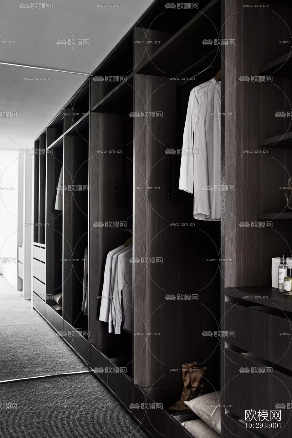 现代平层效果图下载（渲染图10）