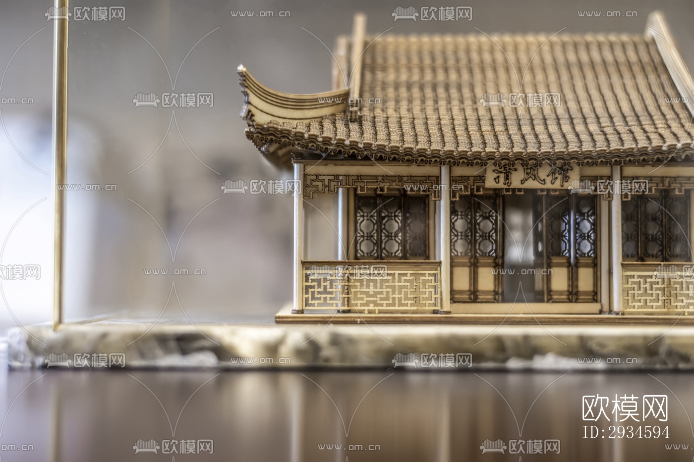 新中式平层效果图下载（渲染图3）