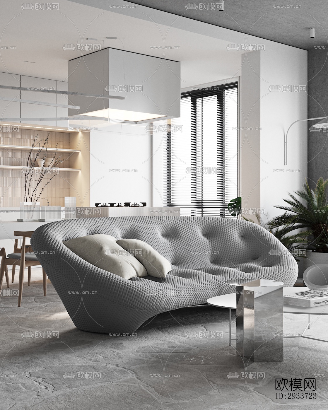 现代公寓效果图下载（渲染图17）