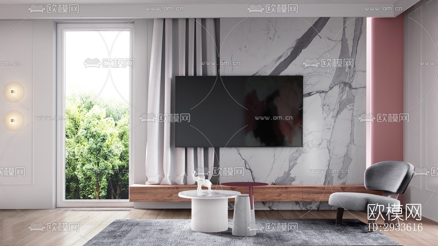 北欧公寓效果图下载（渲染图9）