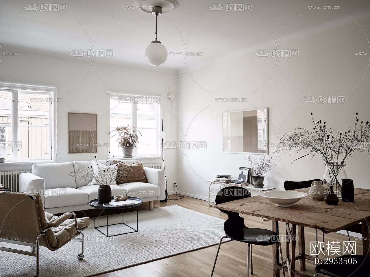 北欧公寓效果图下载（渲染图13）