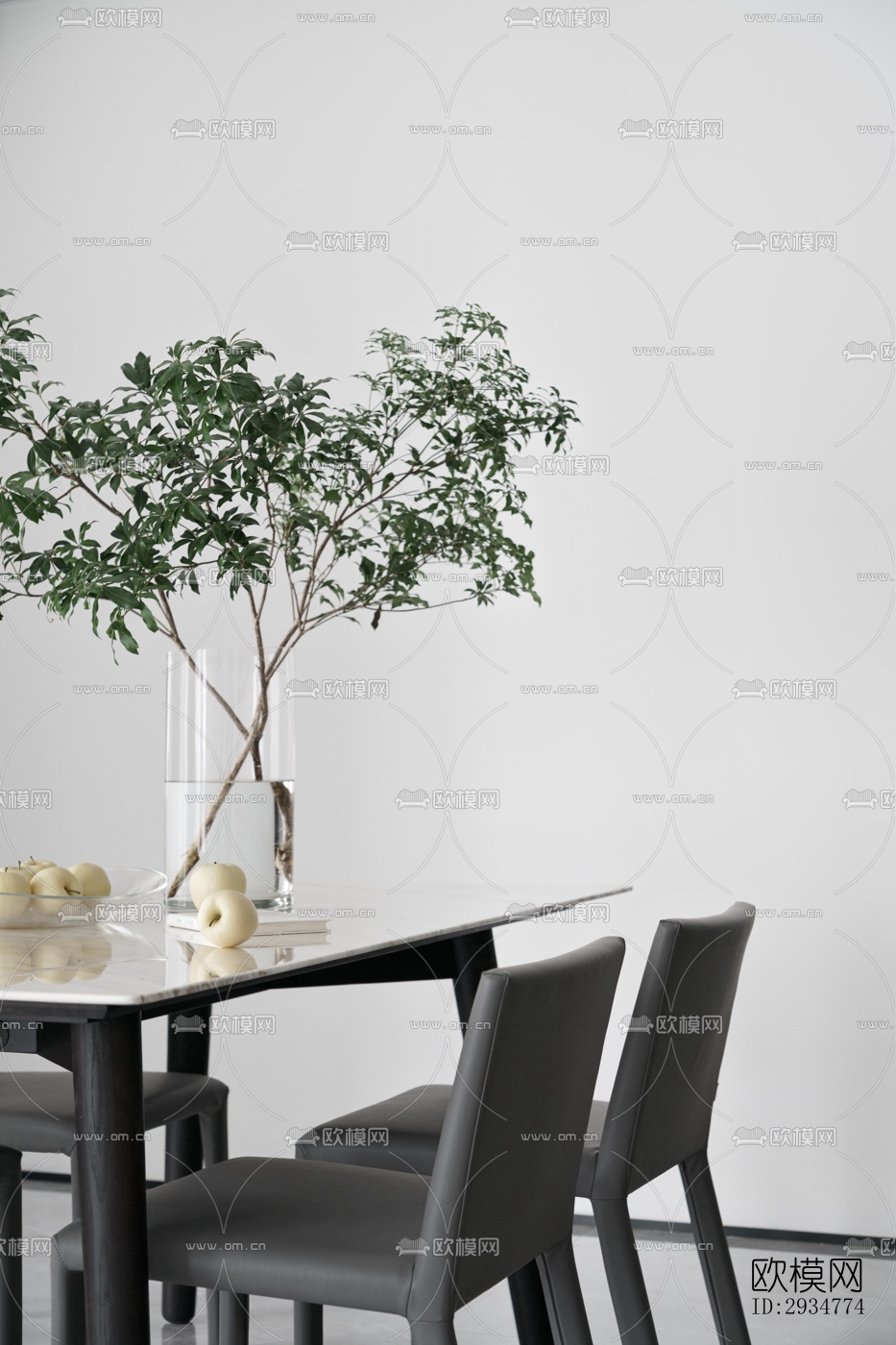 现代平层效果图下载（渲染图16）