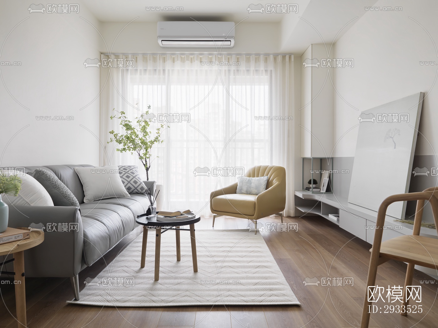 北欧公寓效果图下载（渲染图12）