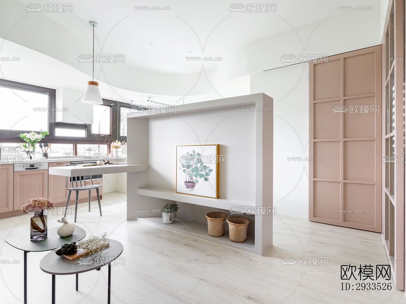 北欧公寓效果图下载（渲染图15）