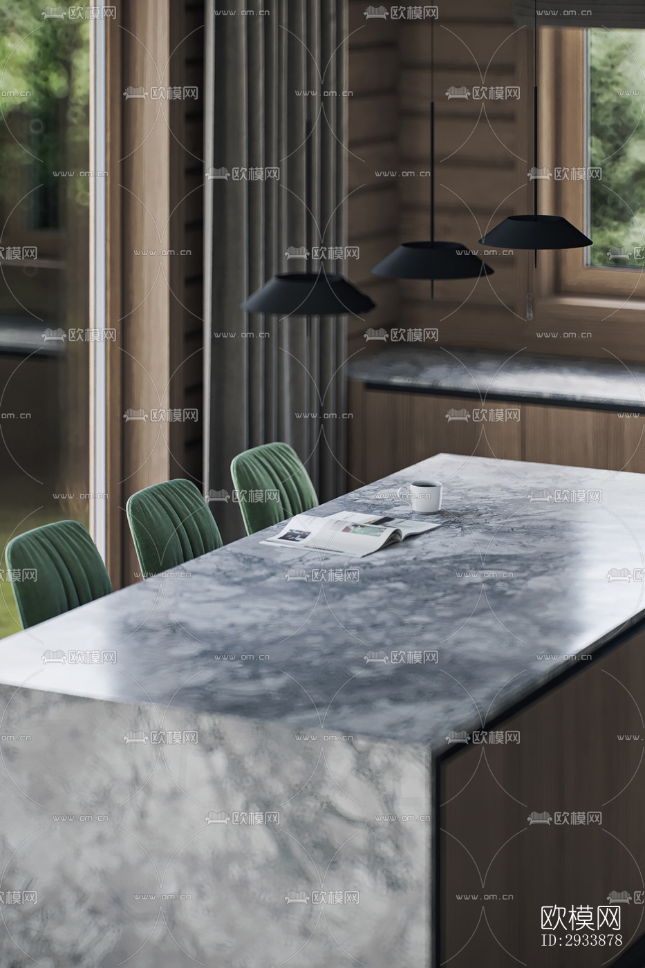 北欧别墅效果图下载（渲染图6）