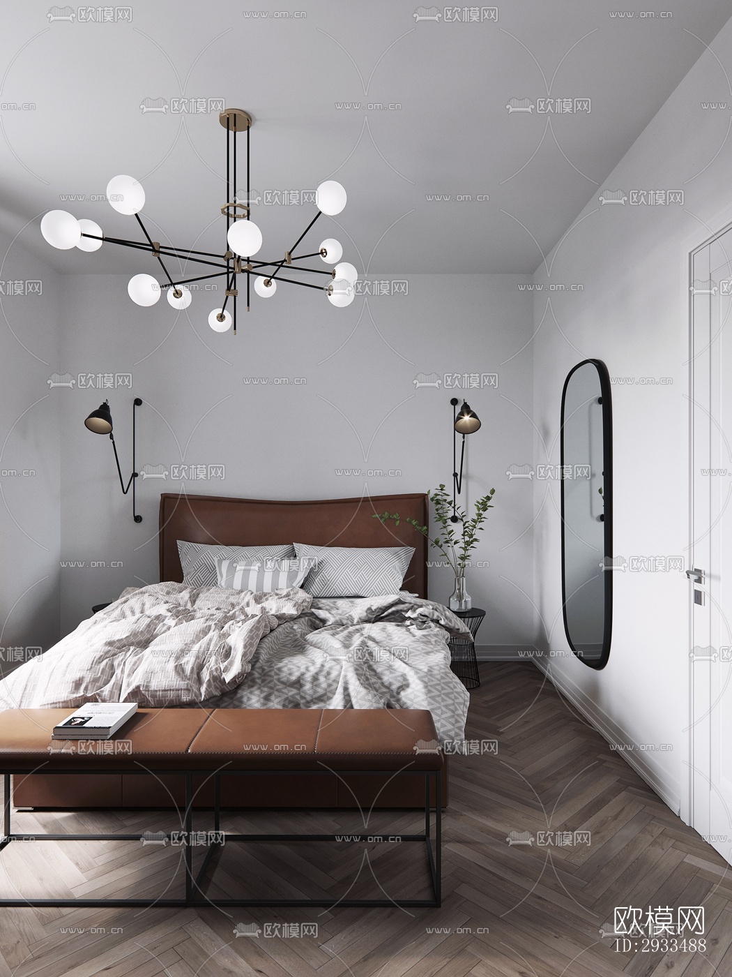 北欧公寓效果图下载（渲染图2）