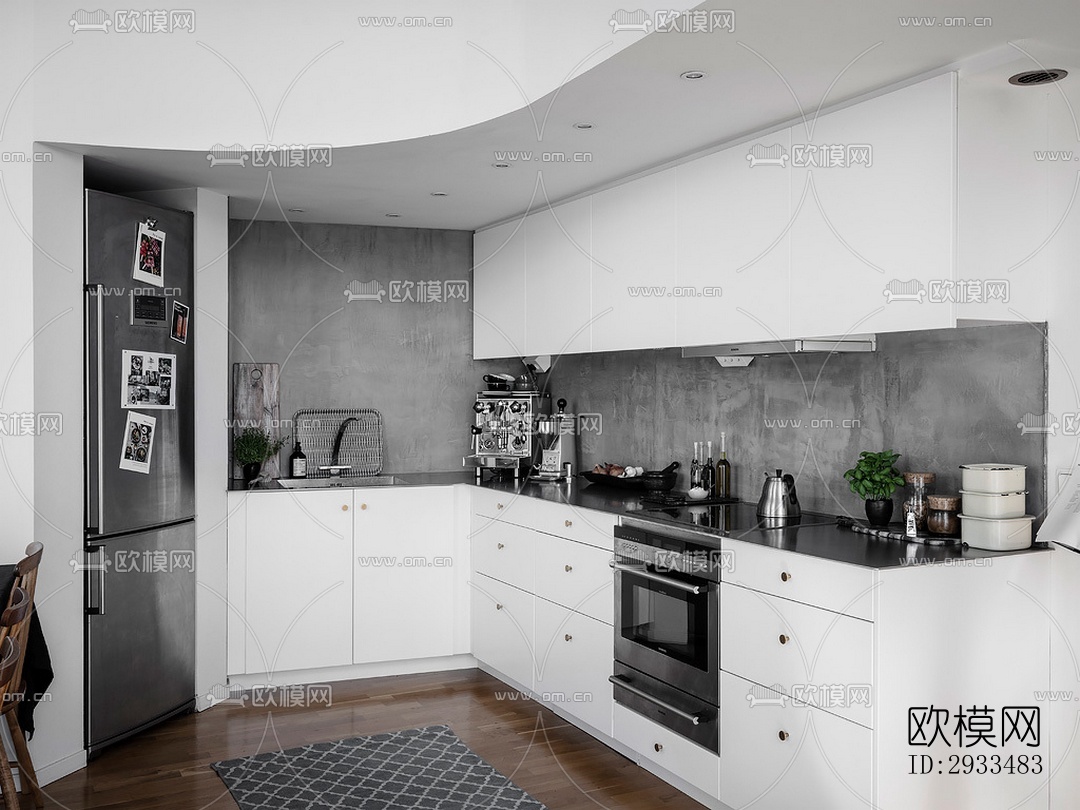 北欧公寓效果图下载（渲染图7）