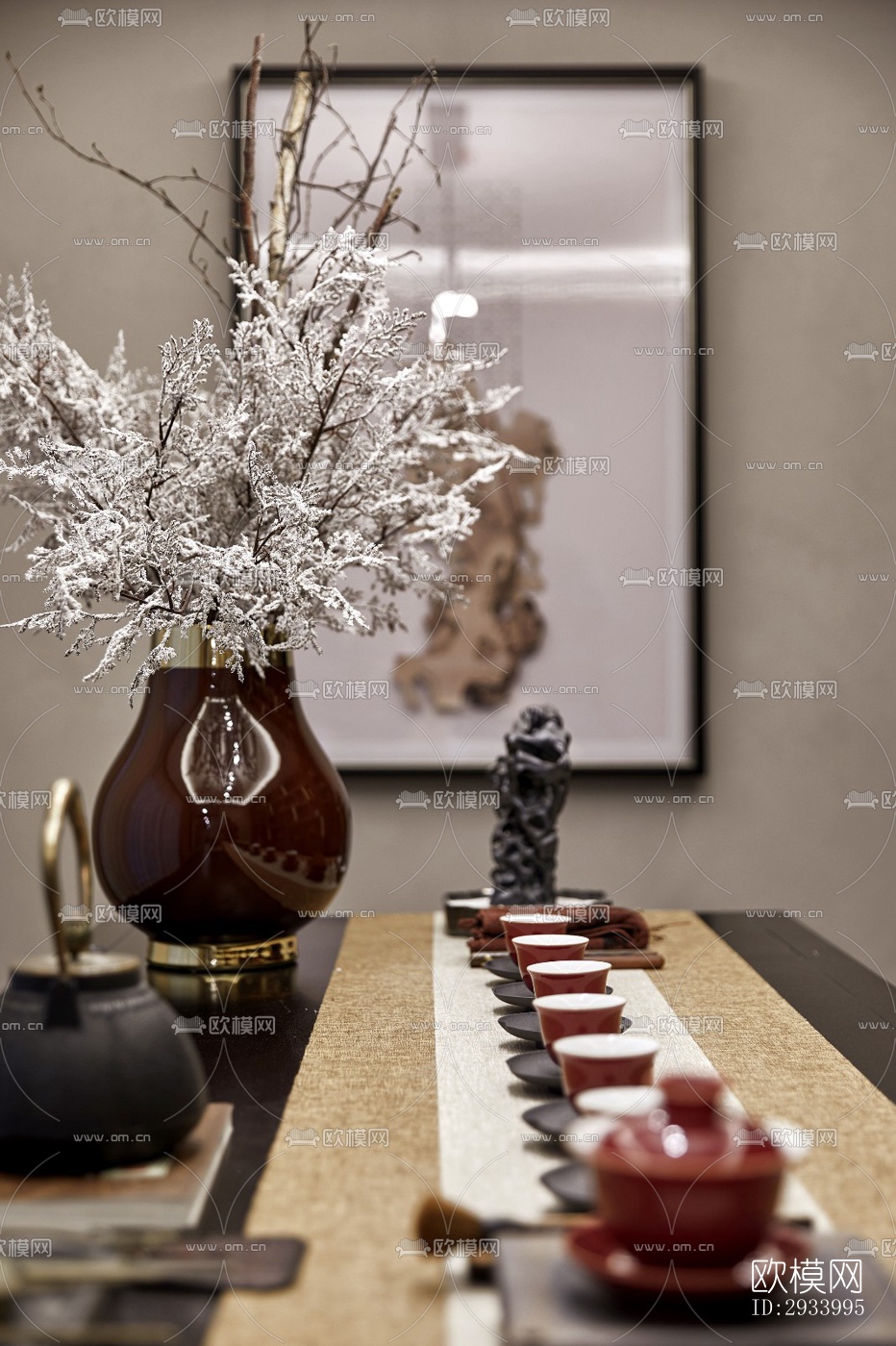 新中式别墅效果图下载（渲染图10）