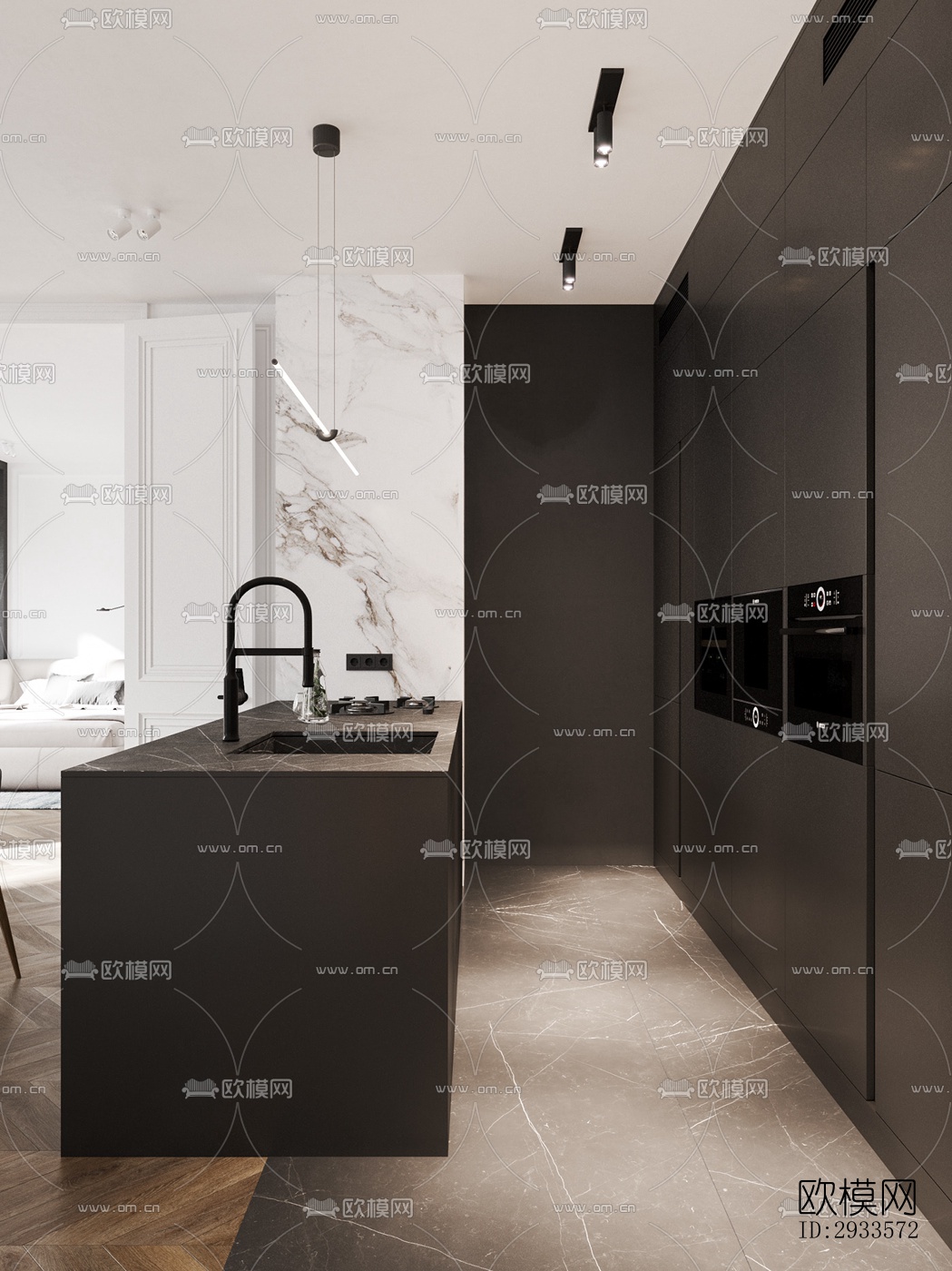 北欧公寓效果图下载（渲染图20）