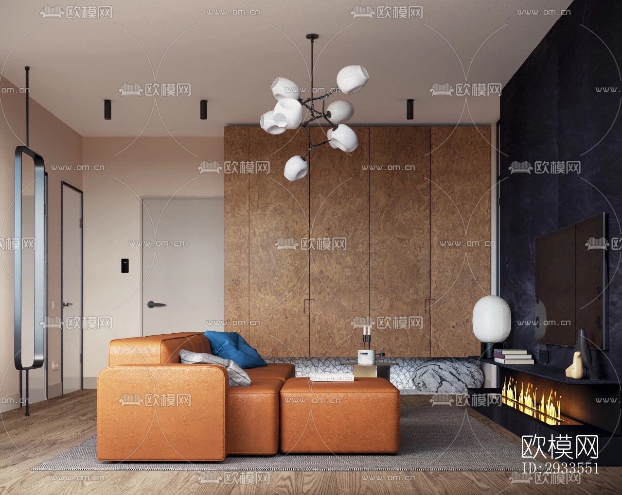 北欧公寓效果图下载（渲染图12）