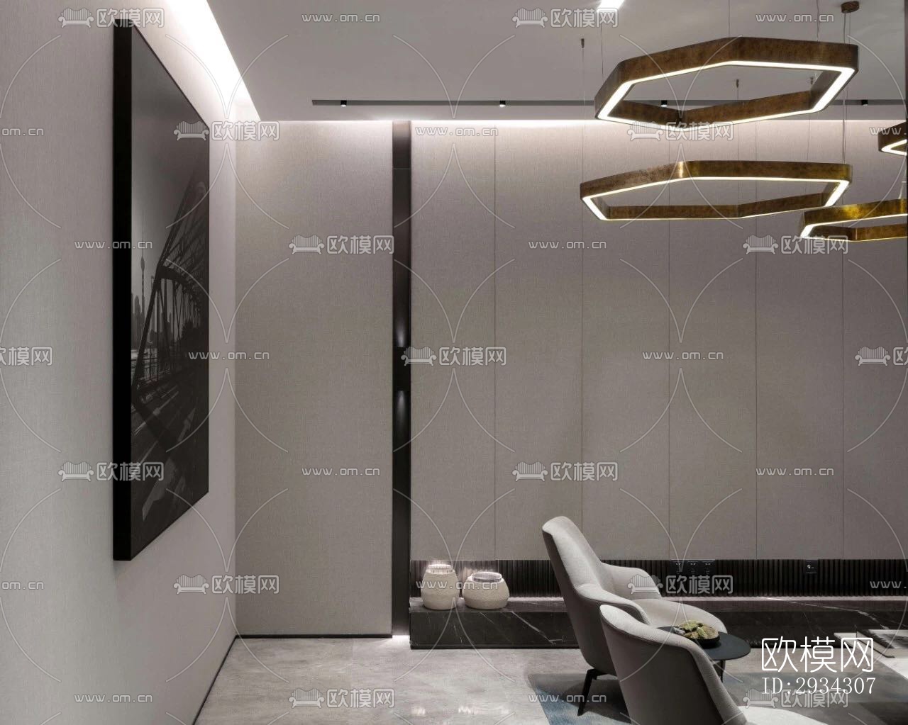 现代复式效果图下载（渲染图8）