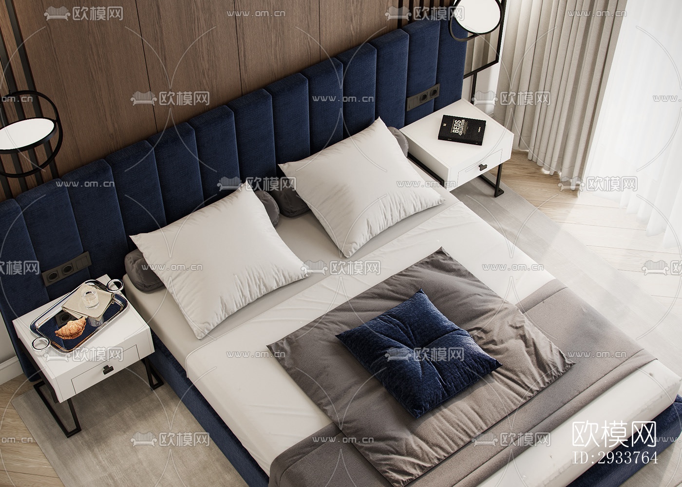 现代公寓效果图下载（渲染图8）