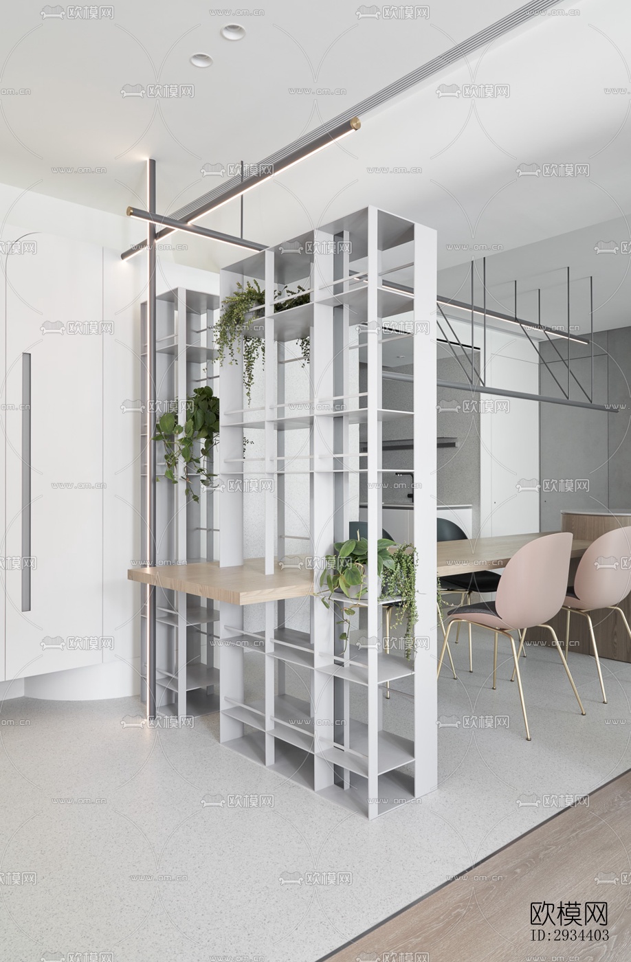 北欧平层效果图下载（渲染图19）