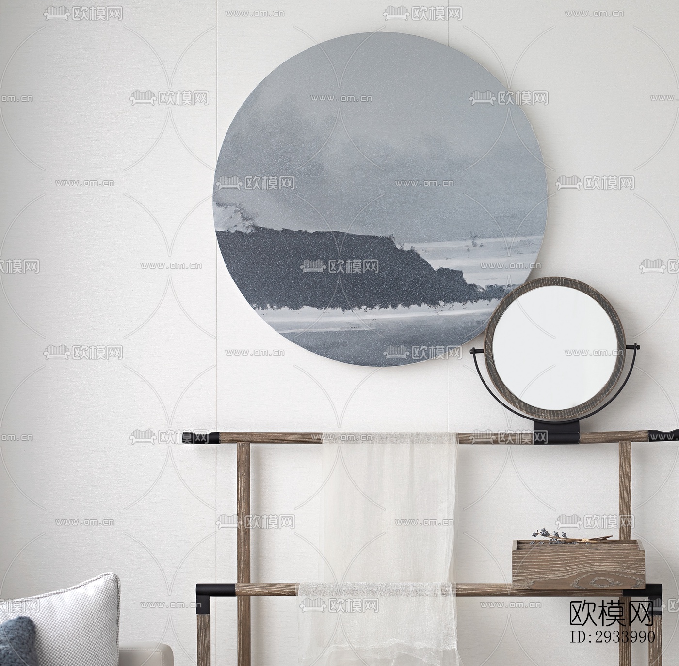 新中式别墅效果图下载（渲染图5）