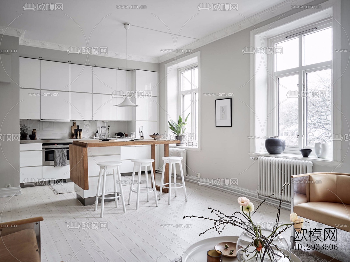 北欧公寓效果图下载（渲染图19）