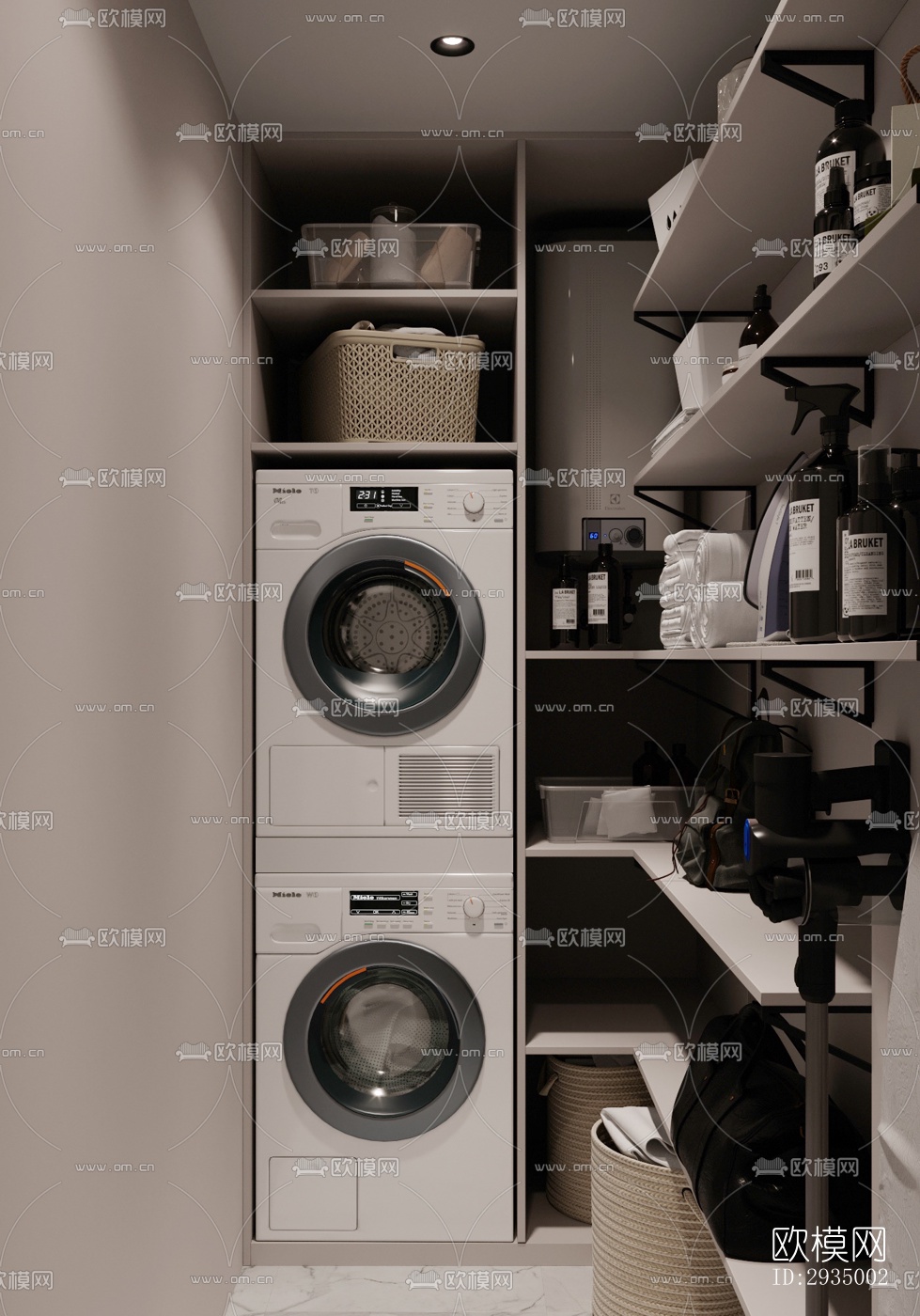 现代平层效果图下载（渲染图10）