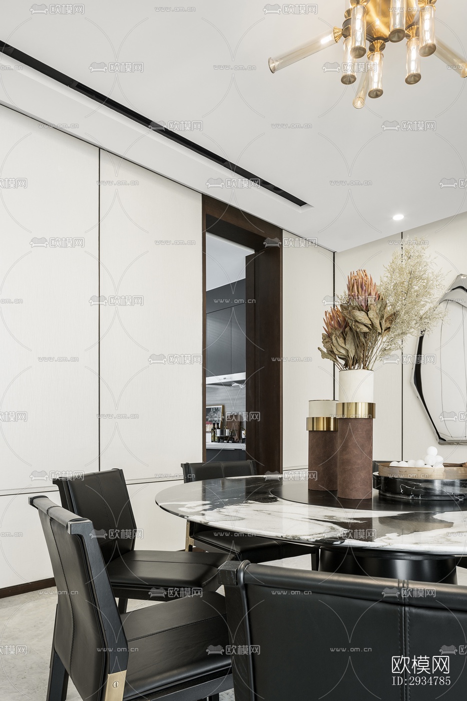 现代平层效果图下载（渲染图13）