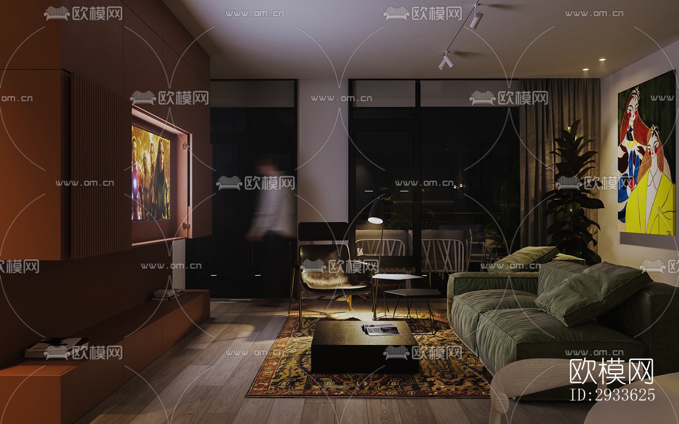 北欧公寓效果图下载（渲染图14）