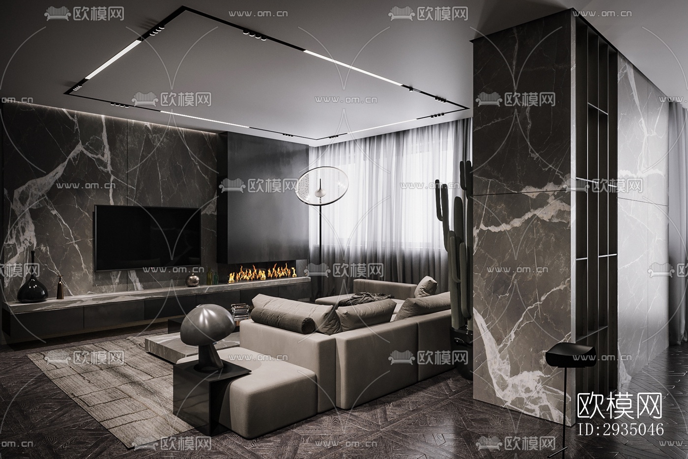 高级灰平层效果图下载（渲染图15）