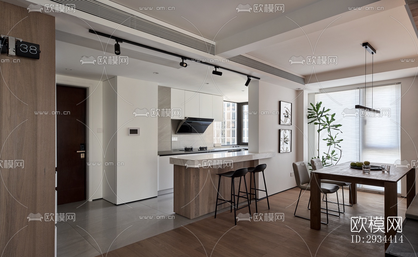 北欧平层效果图下载（渲染图20）