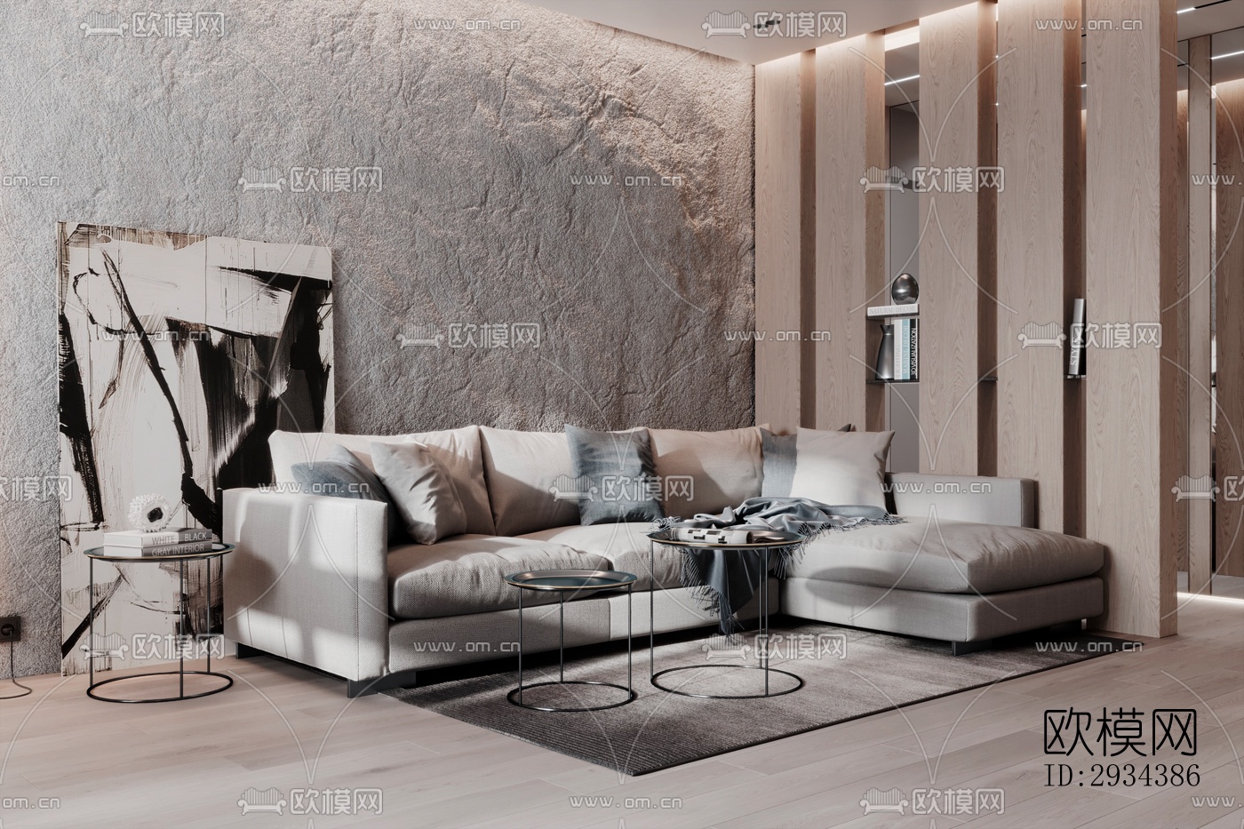 北欧平层效果图下载（渲染图19）