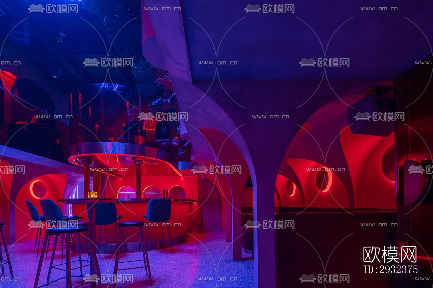 现代酒吧效果图下载（渲染图2）