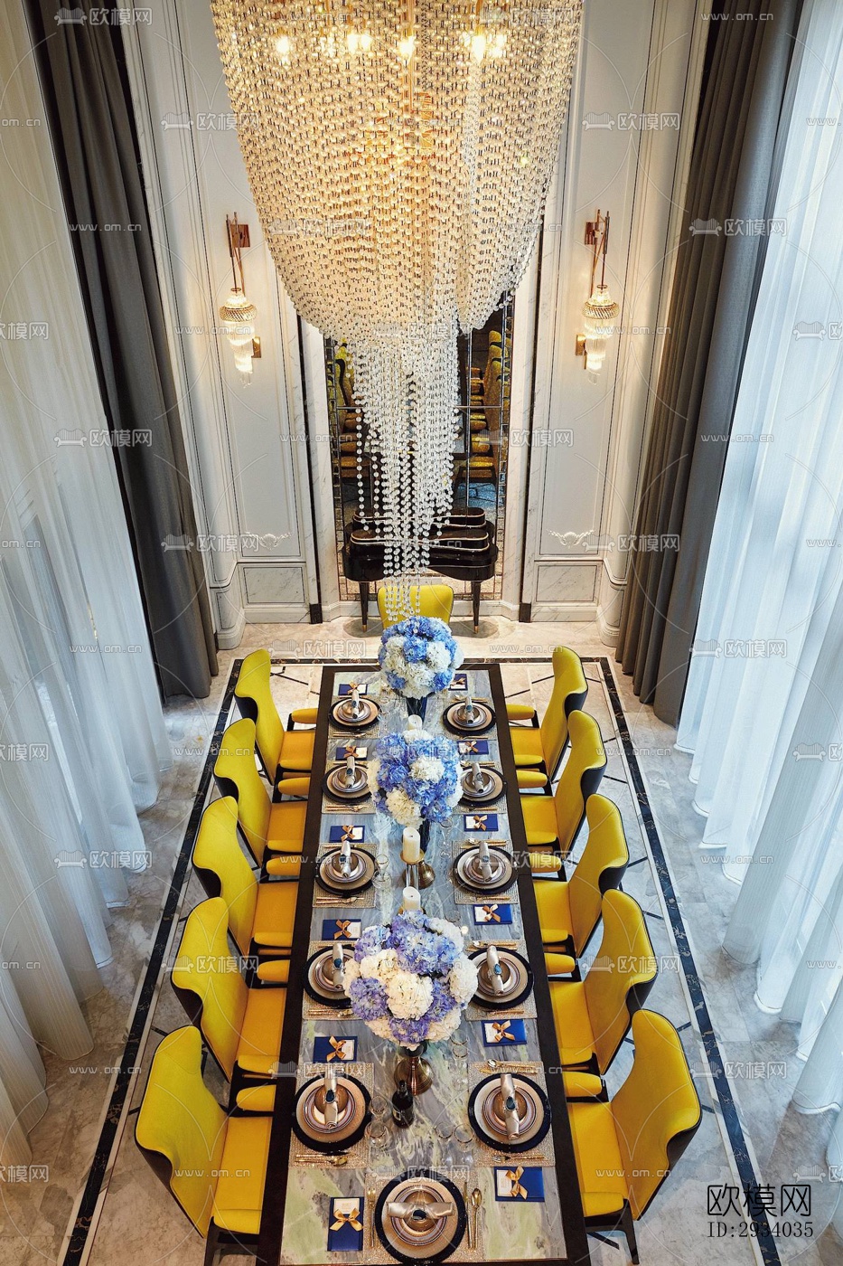 欧式别墅效果图下载（渲染图2）