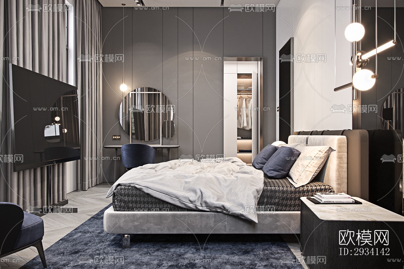 现代别墅效果图下载（渲染图4）