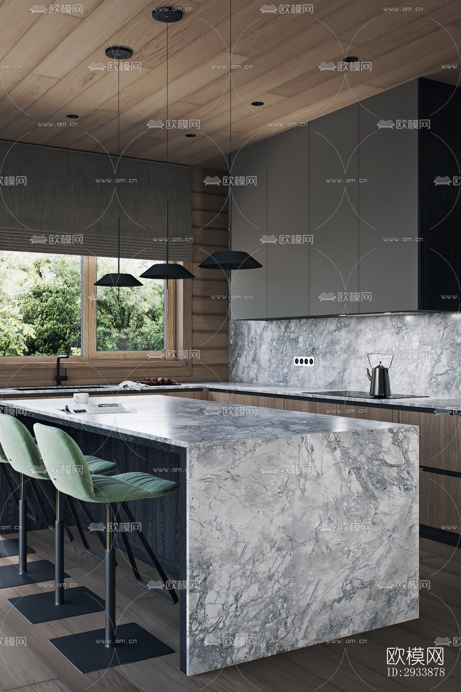 北欧别墅效果图下载（渲染图14）