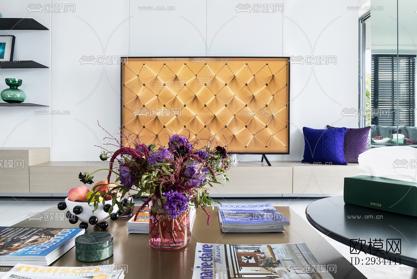 后现代平层效果图下载（渲染图8）