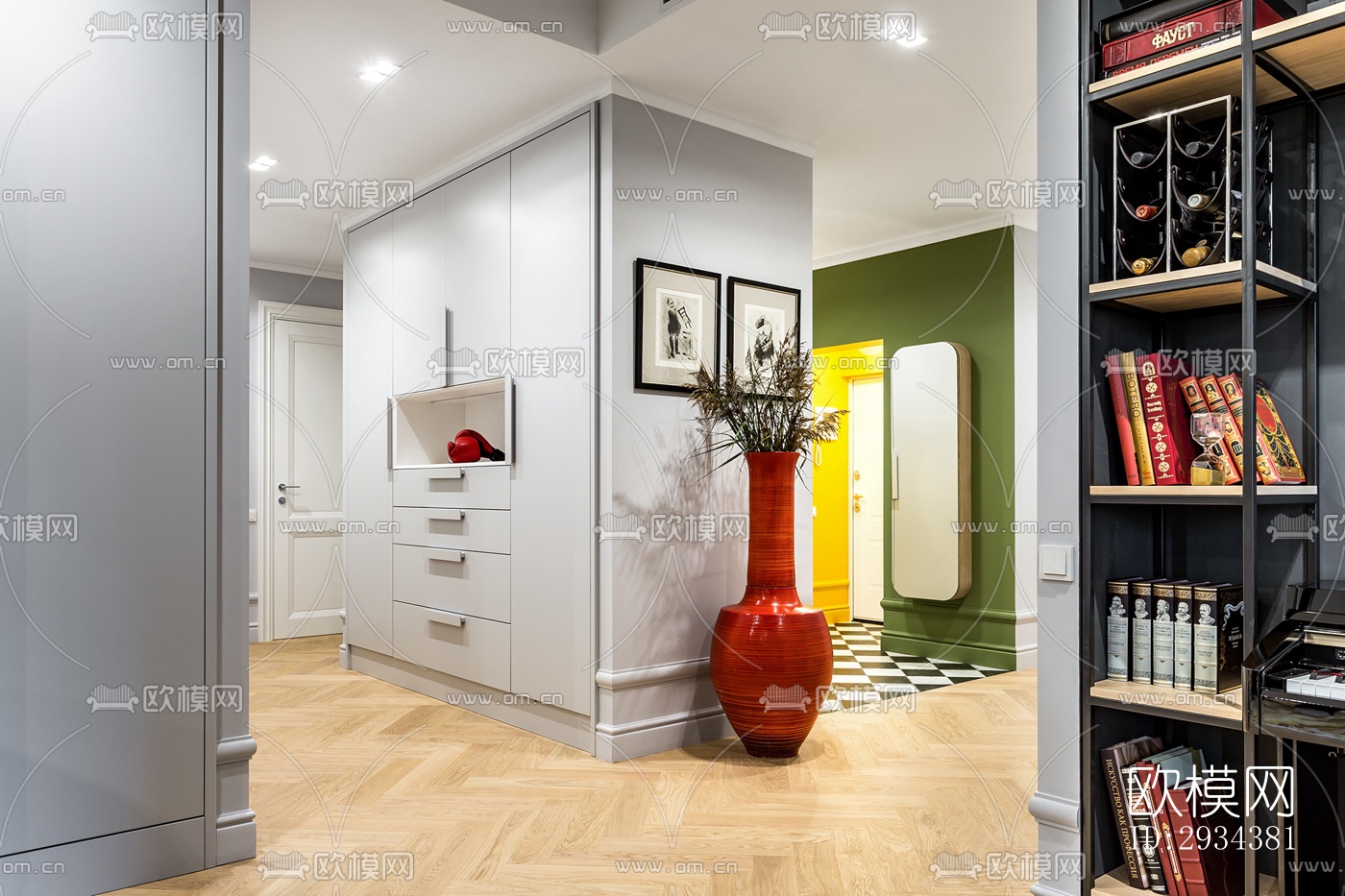 北欧平层效果图下载（渲染图9）