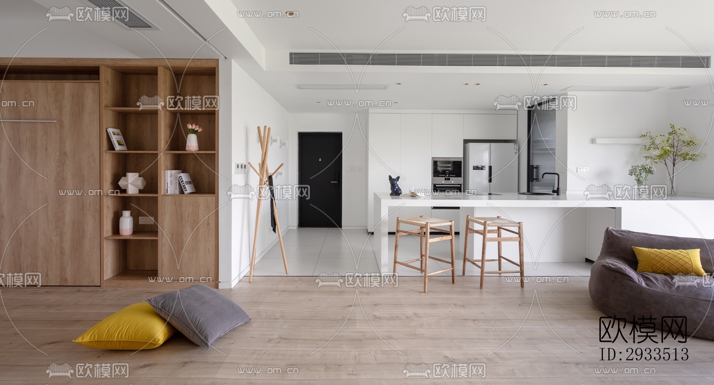 北欧公寓效果图下载（渲染图2）