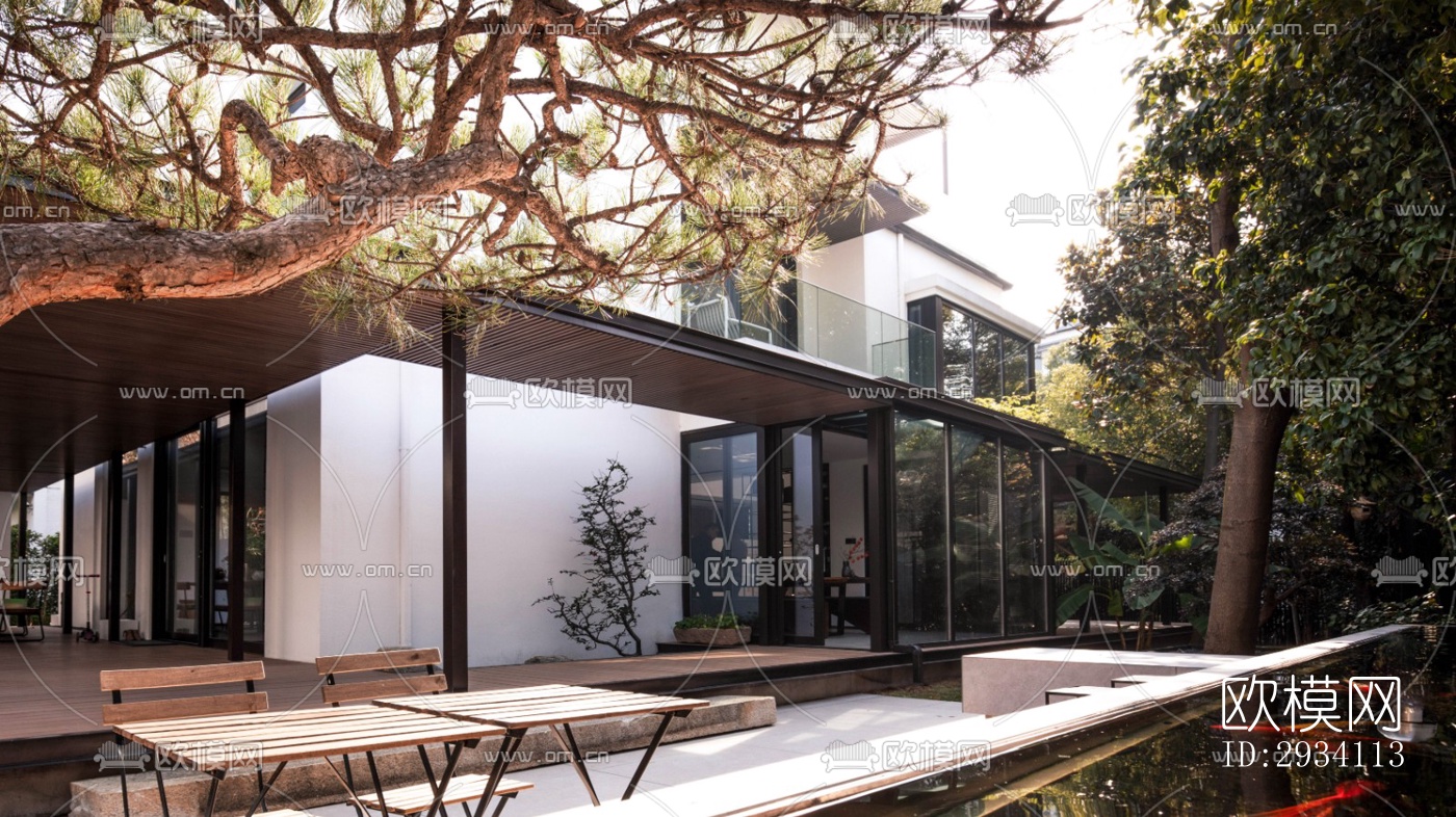 现代别墅效果图下载（渲染图12）