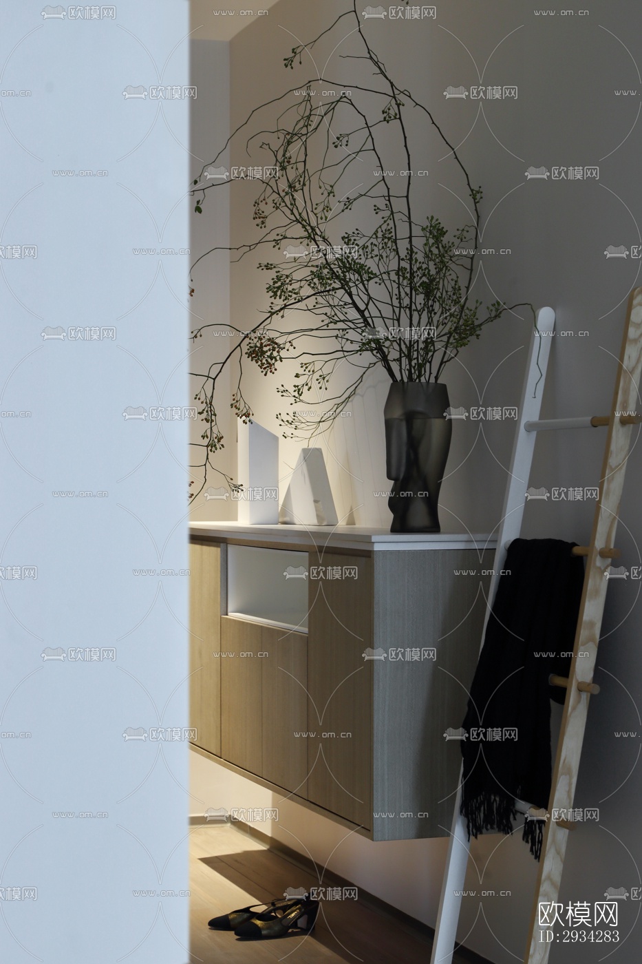 现代复式效果图下载（渲染图1）