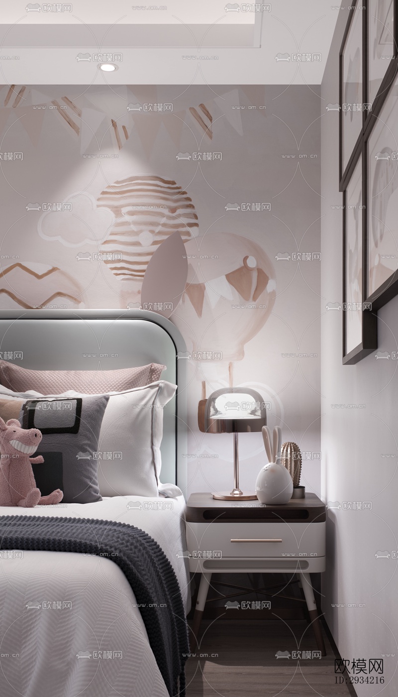 新中式复式效果图下载（渲染图14）