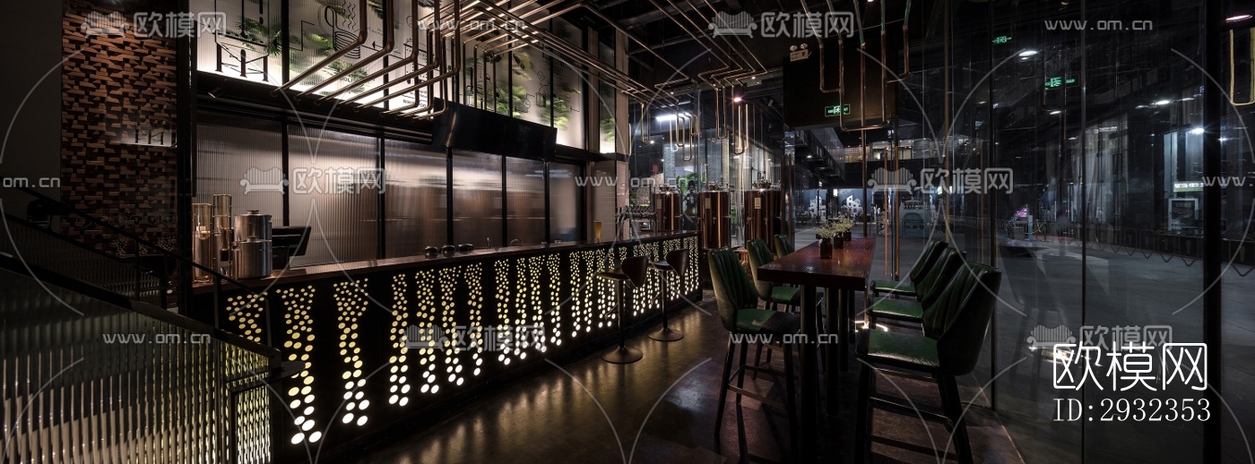 工业风酒吧效果图下载（渲染图7）